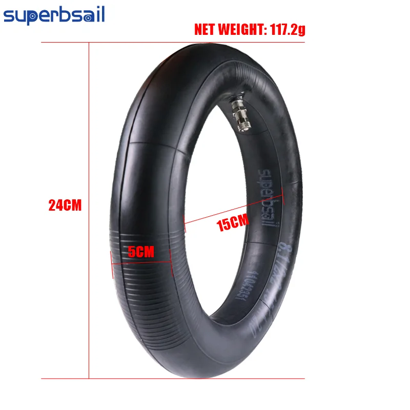 Superbsail EU Stock Escooter Camera Inner Tube 8.5 Inch 9*2 With Bent Straight Valve for Electric Scooter Accessories Inner Tube