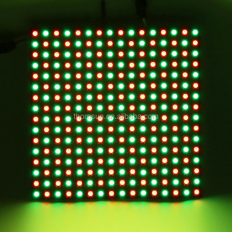 Гибкий светодиодный квадратный 16x16 матричный apa102 5050 rgb полноцветный дисплей 256 пикселей