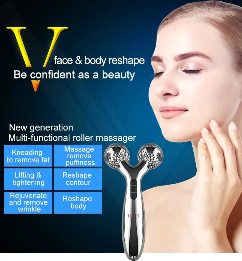 Beauty Bestseller Anti-cellulite Facial Roller Massage V-shaped Face And Body Massager