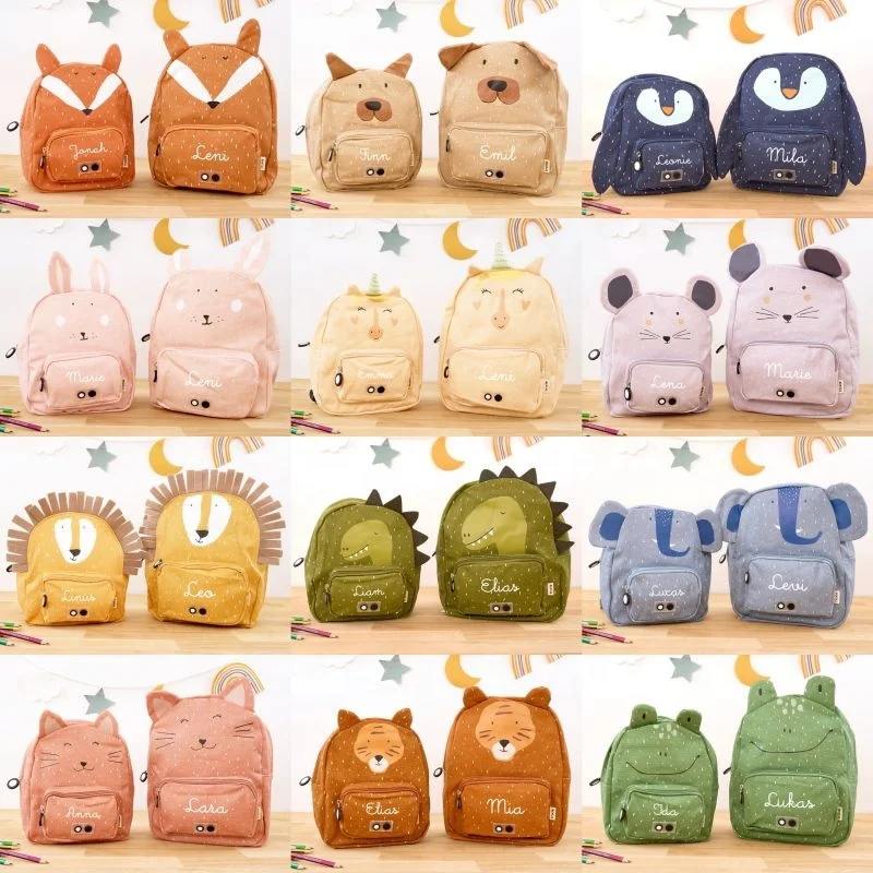 Fashion Design Kindergarten Schoolbag Characters Baby Kids Backpack Boys Girls School Bag Cartoon Waterproof Polyester Unisex