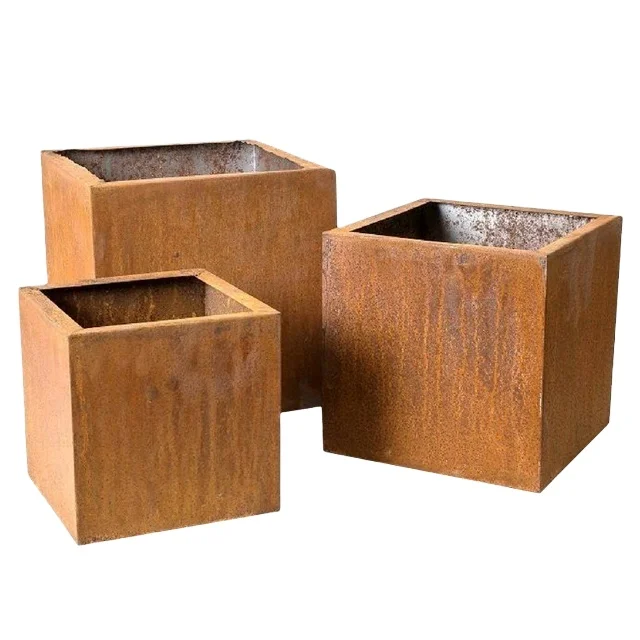 plant pot corten  Manufacture