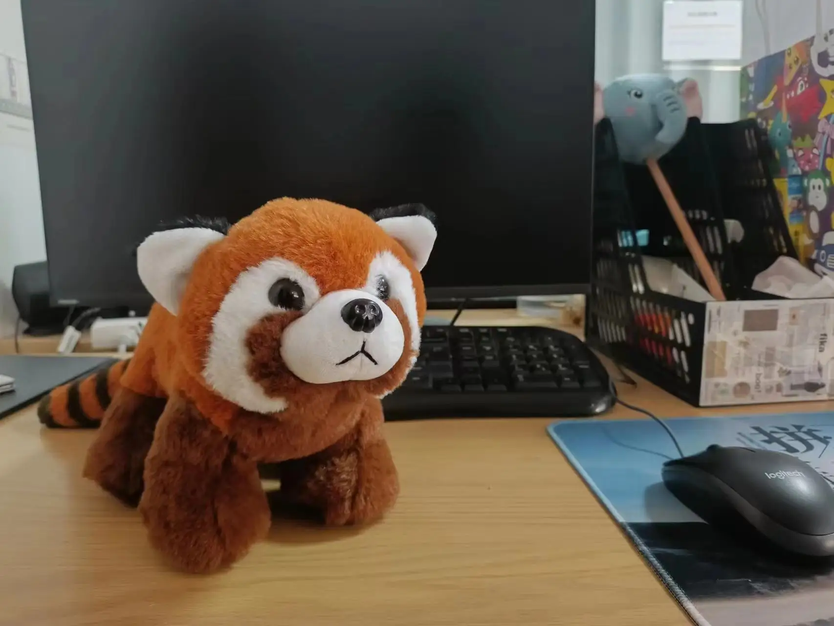 18cm Simulation Plush Toys Red Panda Bear Cat Lifelike Soft Toys Plush Lesser Panda Doll Ailurus Fulgens for Kids Gifts
