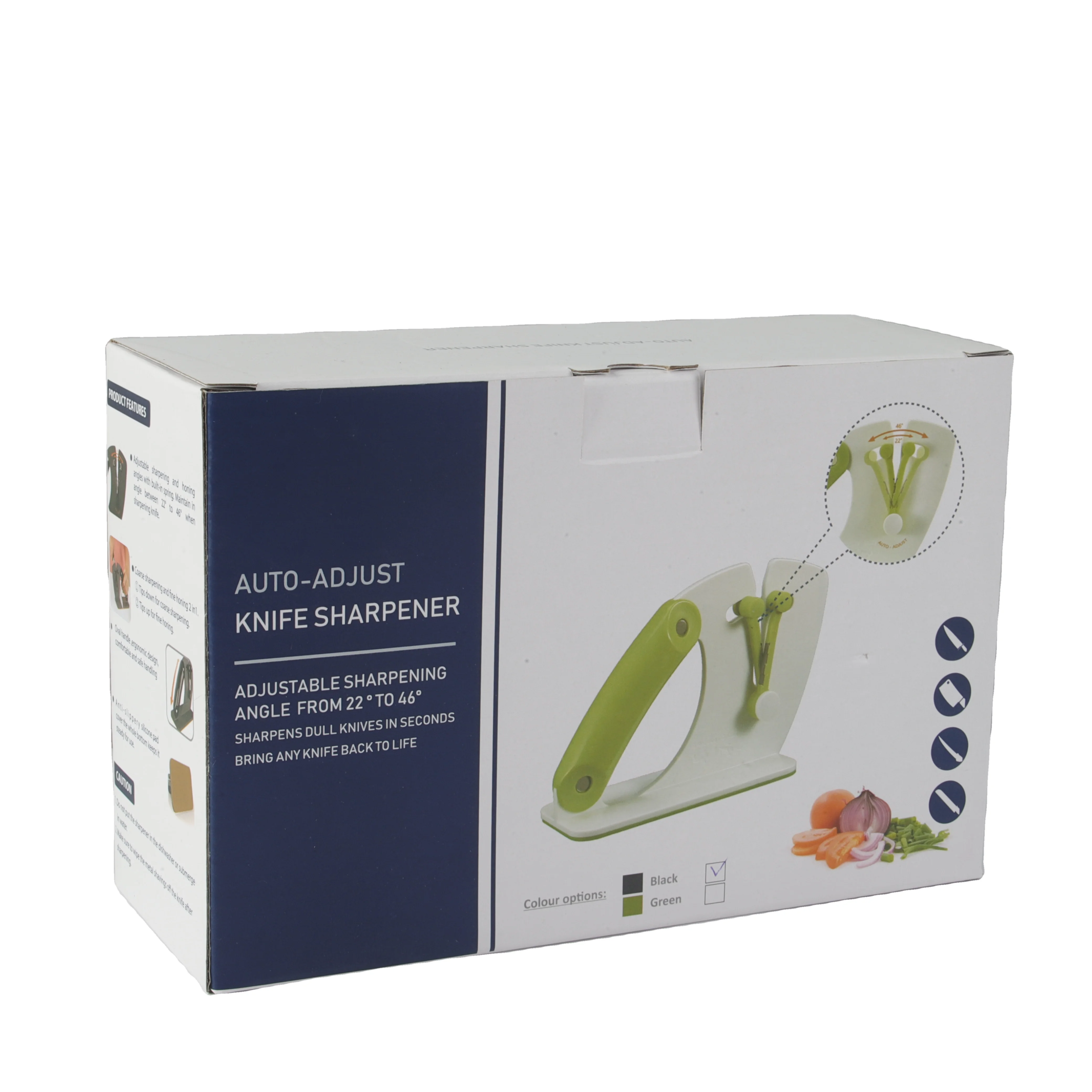 Carbide Auto Adjustable Knife Sharpener Safe Comfortable Grips Fast Sharpening Tool