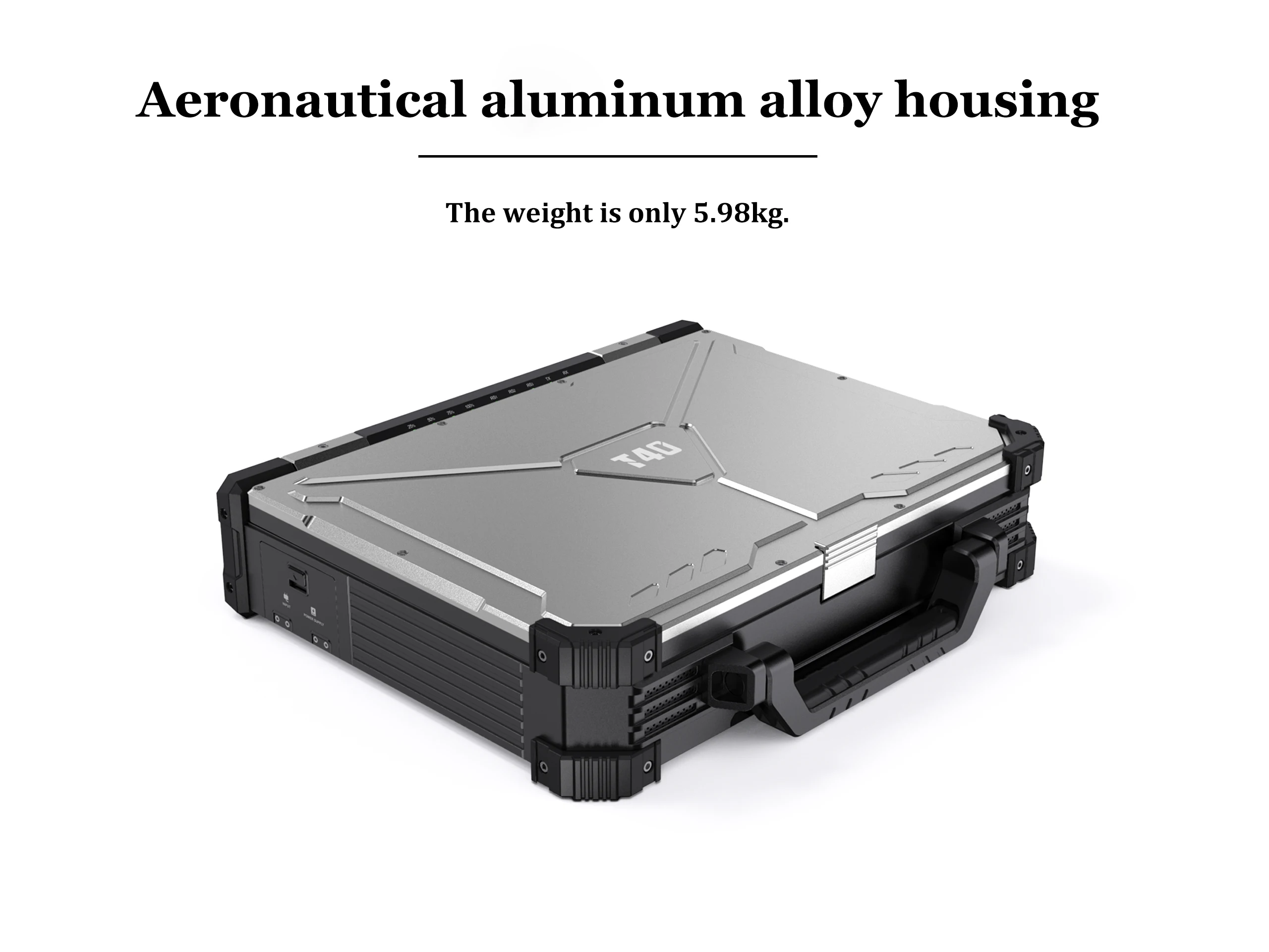 T40 UGV UAV Ground Control Station Aluminum Shell With 27 Physical Channels