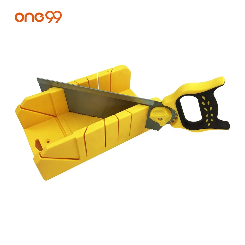 one99 wholesale plastic miter box home wood DIY tool 22.5/45/90 degree plastic hand saw mitre box