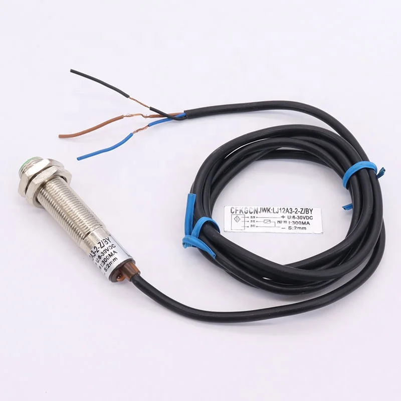 CFKGCN High Frequency sensor JWK:LJ12A3-2-Z/BY 3-wire PNP closed detection distance 2mm 6-36V 300mA inductive proximity switch