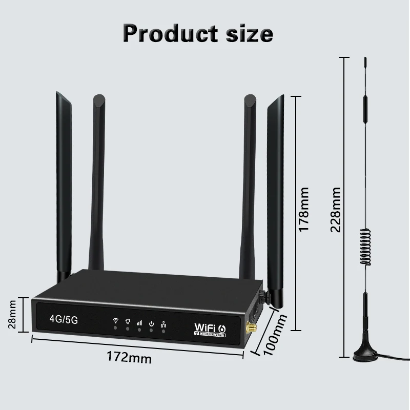 4G CPE беспроводной маршрутизатор 6 антенных маршрутизаторов Крытый мобильный wifi широкополосная точка доступа с сим-картой сеть съемная