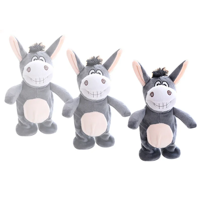 OEM Wholesale Electric Soft Dancing Singing donkey electronic plush toys  Stuffed Toy for kids