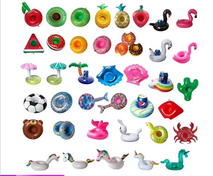 PVC inflatable cup holder inflatable toy with Single hole  round cup holder