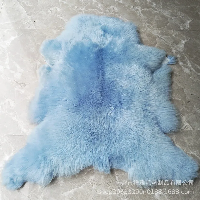 Colorful Australian Fur Large Hair Fine Leather Color lion Head Whole Sheepskin Dance lion Dragon lion Decorative Hair