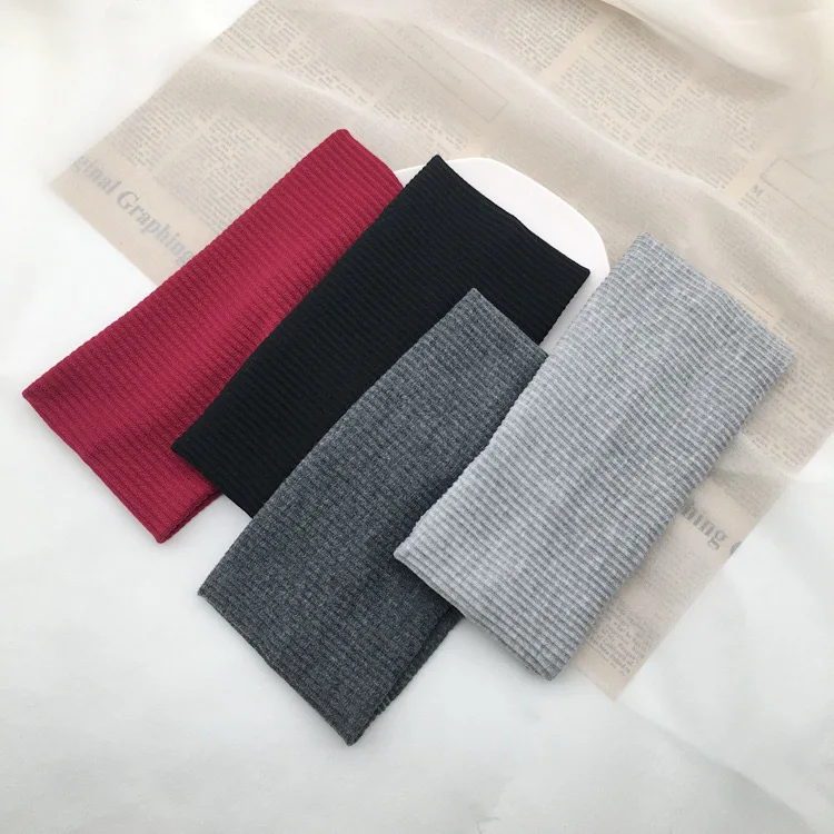 Custom thin sport headbands with logo elastic sport headbands winter knitted headbands for women