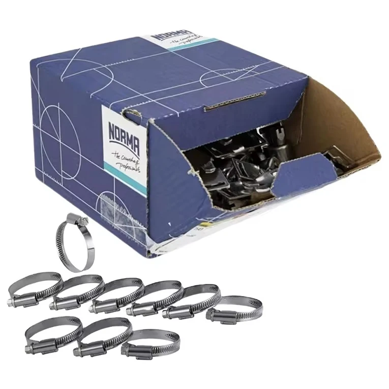 High Durability Professional Screw Support Worm Drive German Style Steel Hose Clamp Set