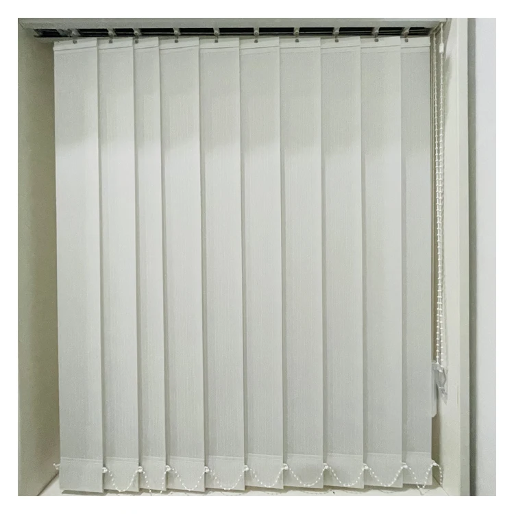 Waterproof Heatproof  Polyester fabric white  Vertical Blinds