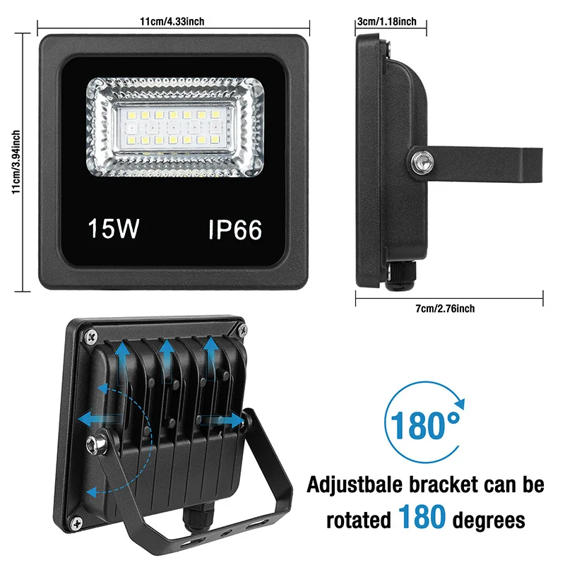 Zhongshan New Original High Lumen Riyueguanghua 5 Years Warranty Led Flood Light Ip66 RGB floodlights