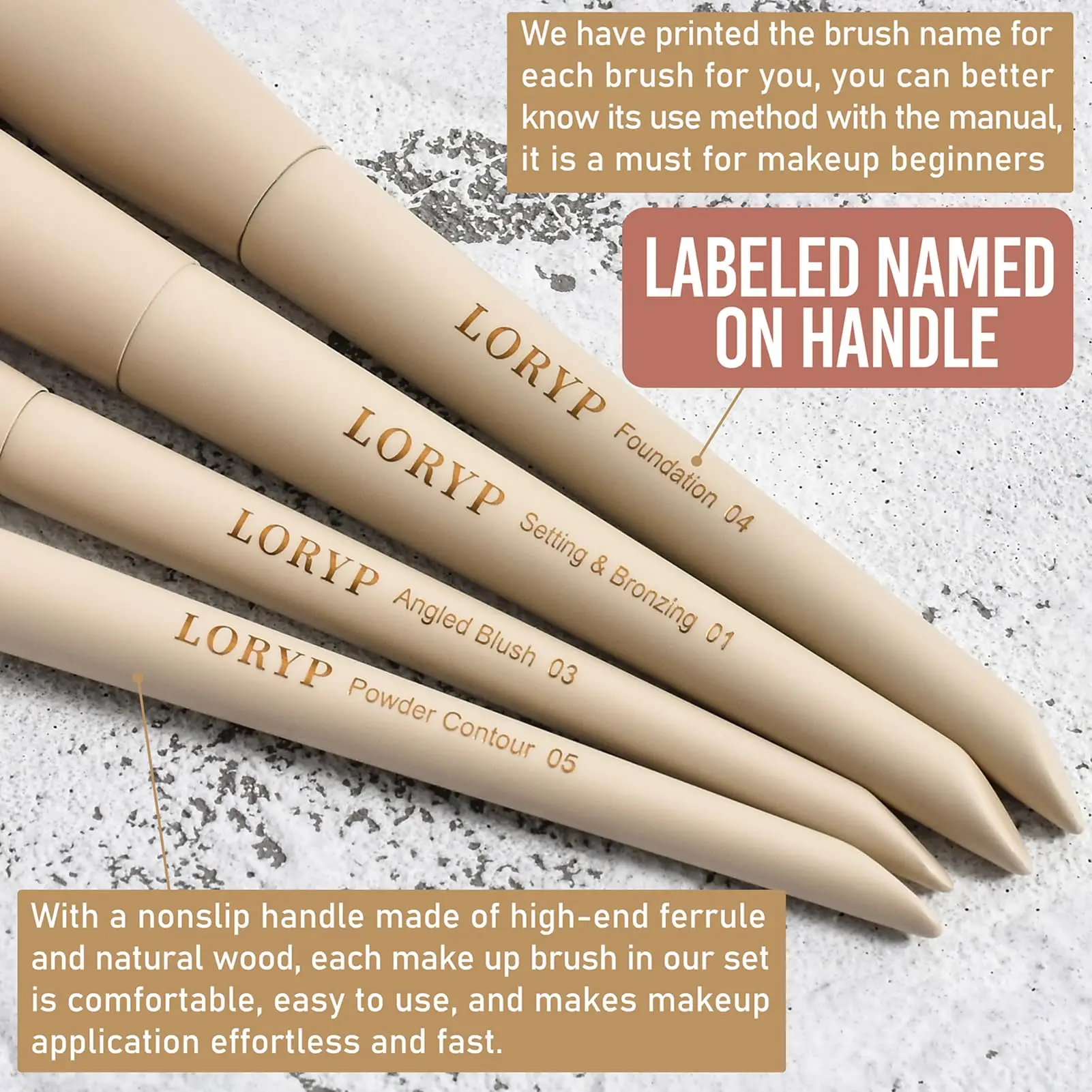 Makeup Brushes Set Labeled 18 Piece Face and Eye Brush Set Ultra soft hair Foundation  Blush Contour Blending
