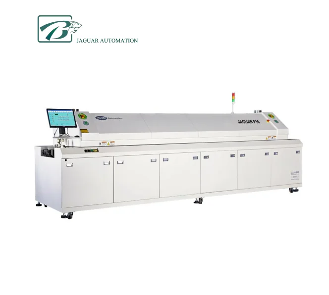 JAGUAR High Precision Hot Air 10 Zones Lead Free SMT Soldering Machine for LED Screen Manufacture