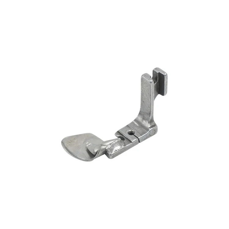 Flat car full steel Arc shaped hem folder presser foot for Thin material chiffon skirt