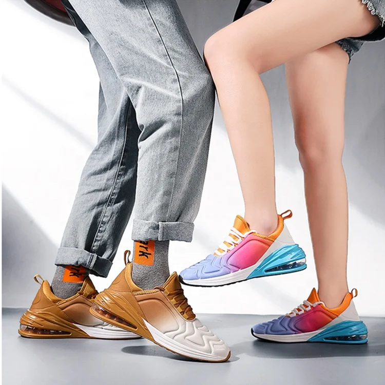 
Chinese Footwear Manufacturer Air Cushion Sports Shoes Couples Sneakers Fashion Women Men Running Jogging Casual Shoes 