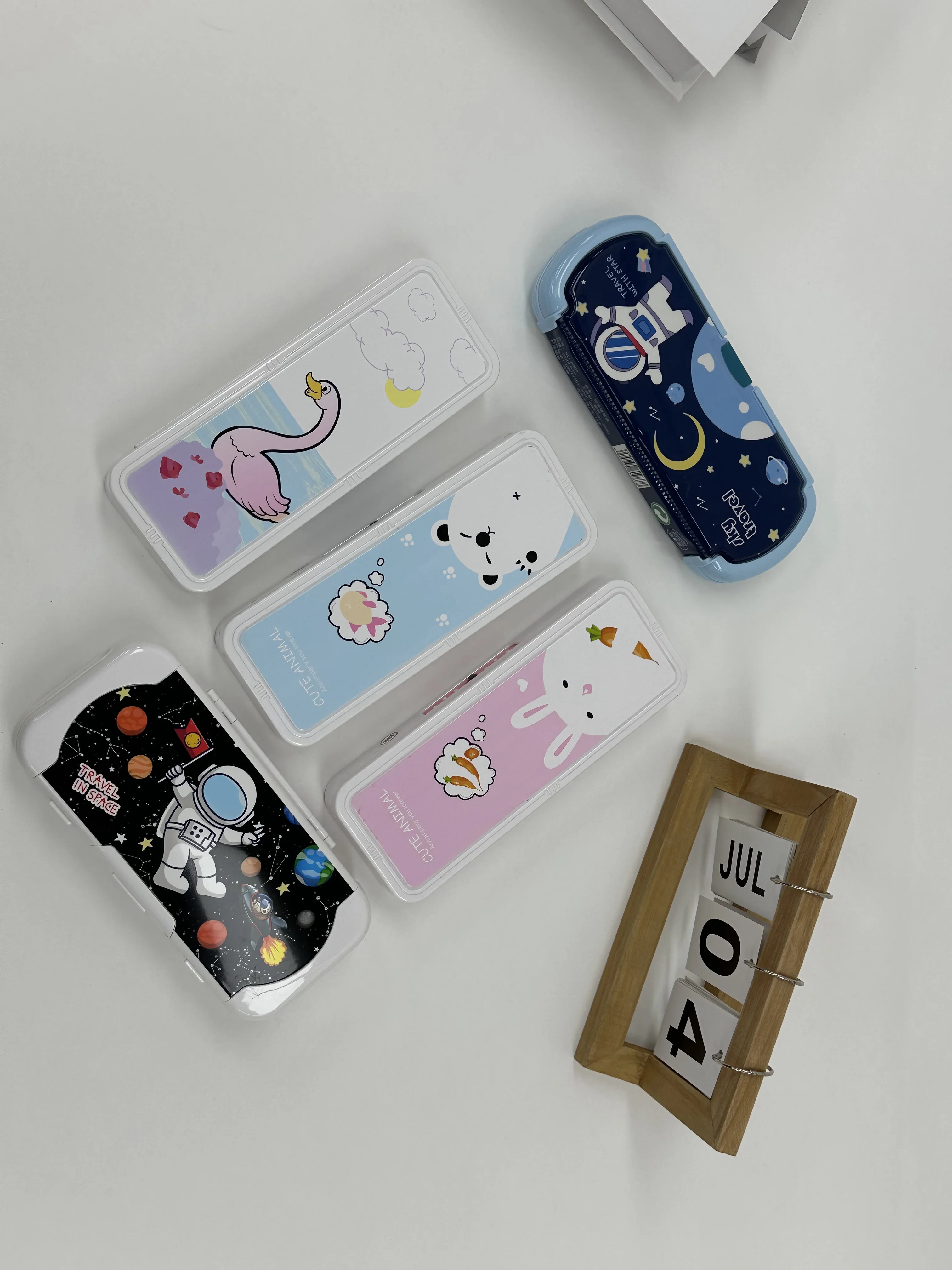 Plastic Cute Animal Multifunctional School Kids Pencil Case For Girls Kids