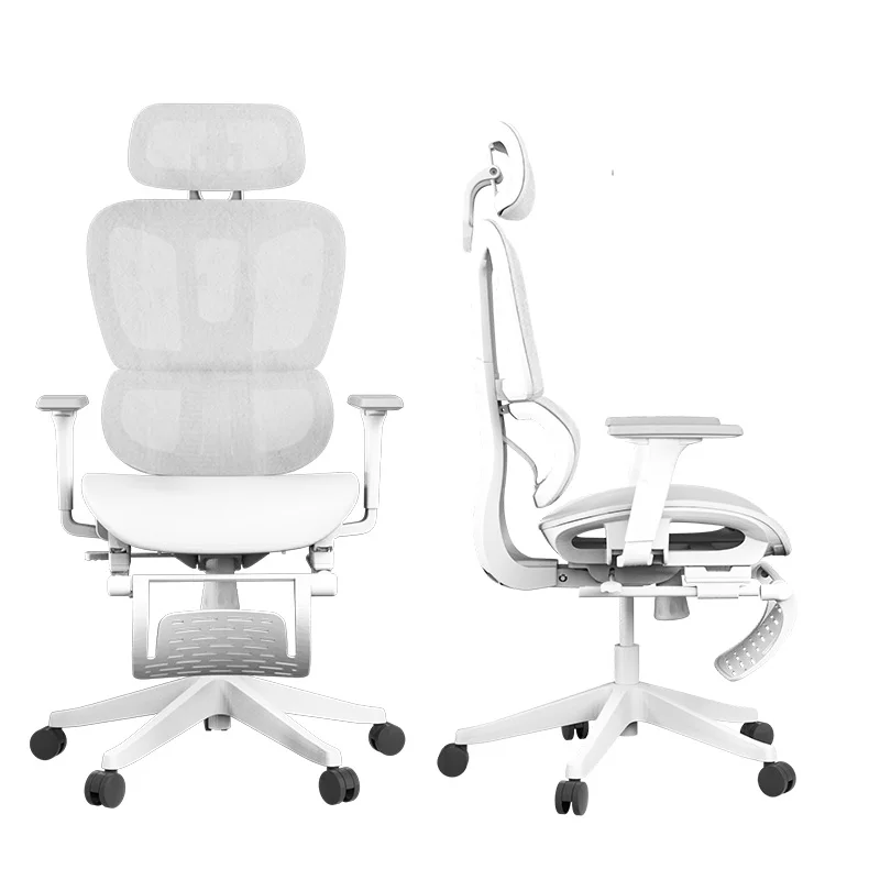 Furniture Manufacture Height Adjustable Boss Computer Executive Full Mesh Ergonomic Office Chair With Footrest