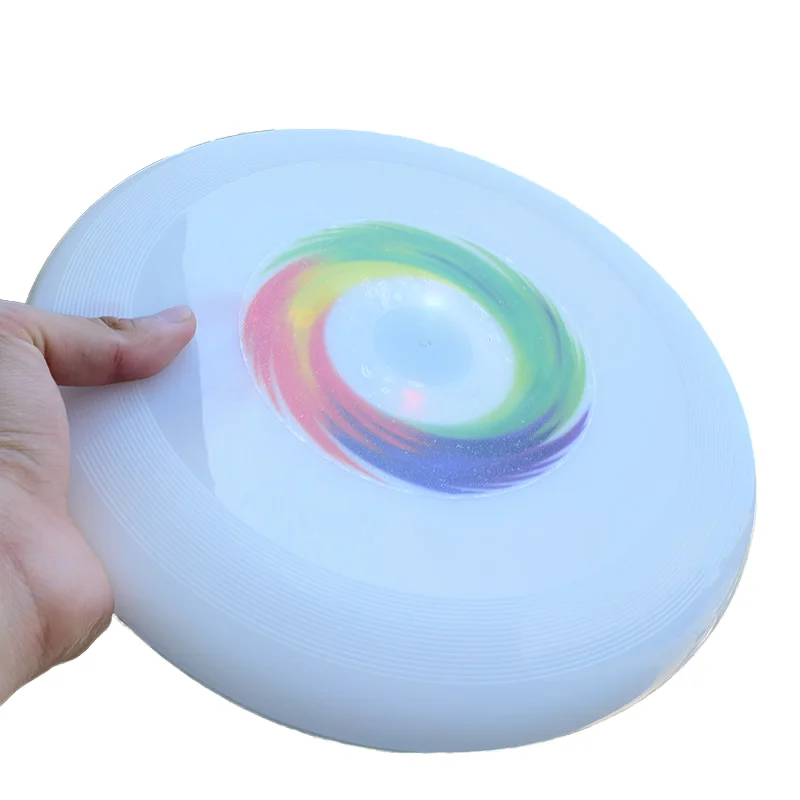 Unisex 175g Custom Ultimate Frisbee Beach-Durable LED Light Inflatable Toy with Printing Logo Outdoor Sports Gift