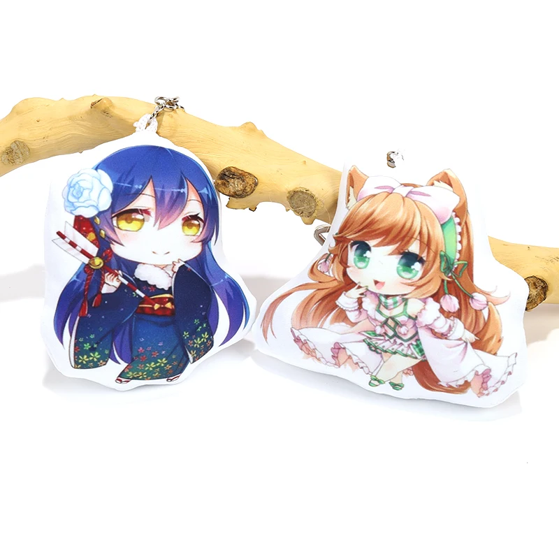 Новые товары vograce, миниатюрная тканевая подушка с напечатанным логотипом, брелок, плюшевая мягкая игрушка, подвеска