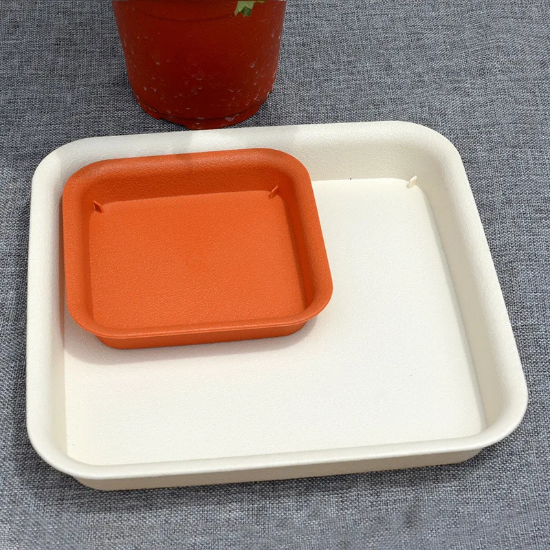 Square water tray flower pot tray/square base thickened resin flower tray/plastic chassis pot pad Plant Saucer Planter Drip Tray