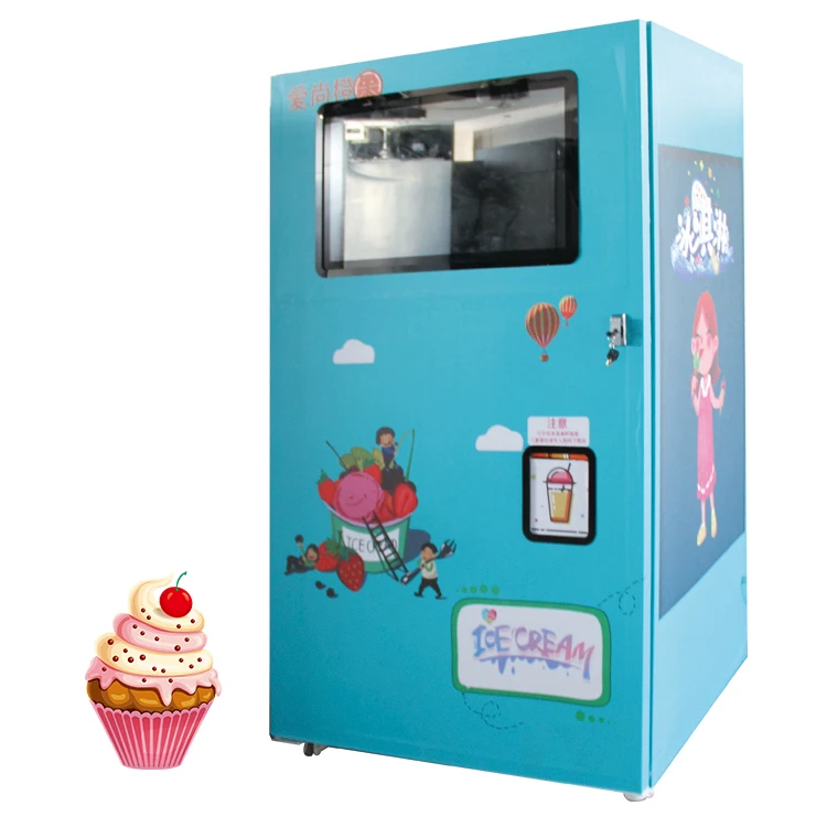 self service soft ice cream vending machine