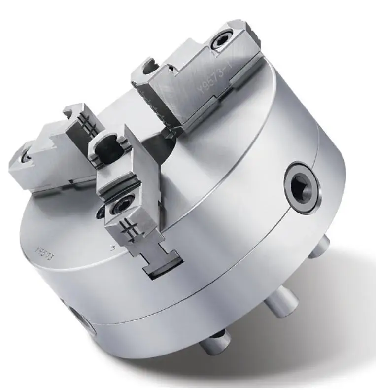 
Factory direct sale 250mm outer diameter, 10-inch manual 3 jaw chuck, with D-type adapter with studs and camlocks 