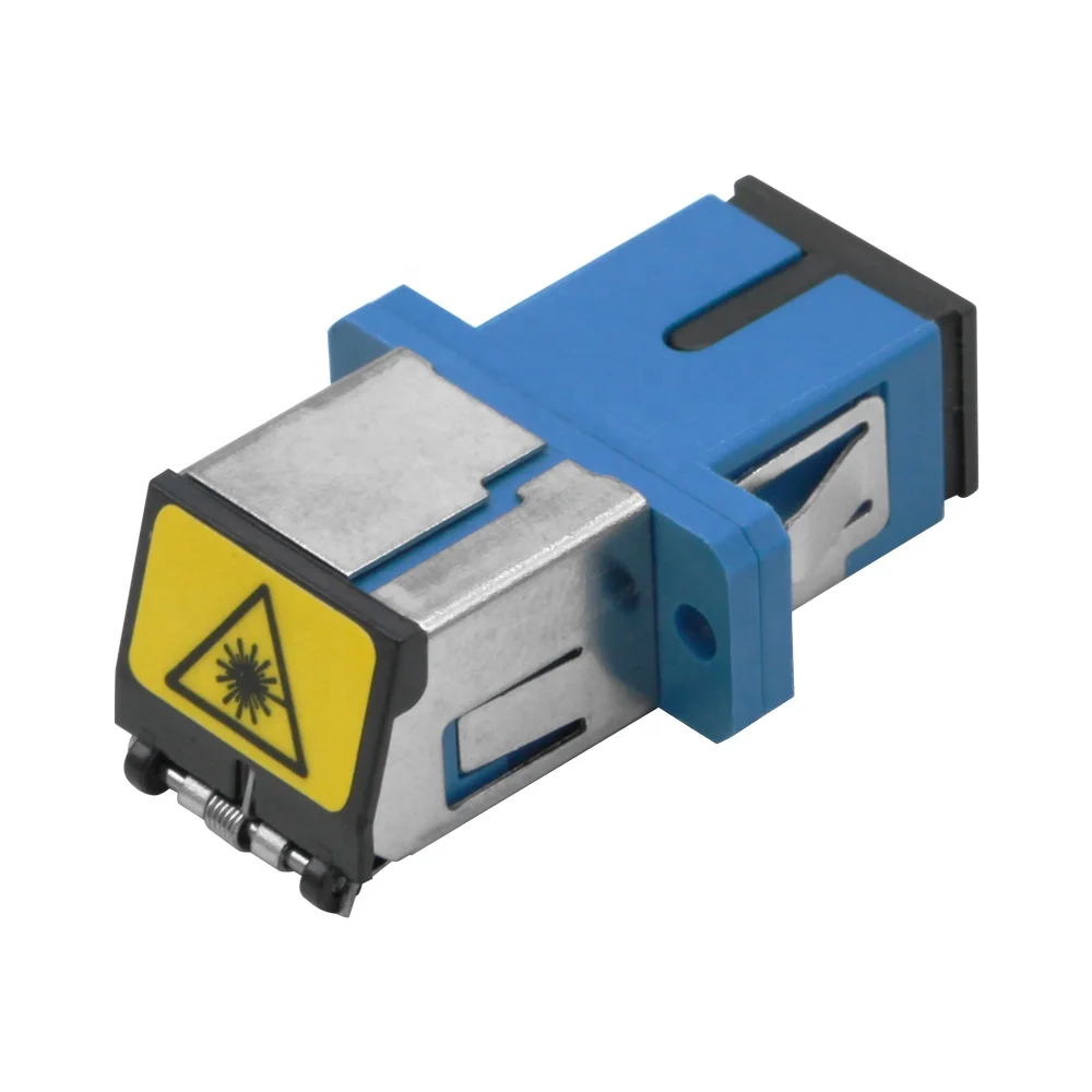 Customizable SC UPC fiber sc sx adapter adaptor metal fiber optic adapter sc with shutter