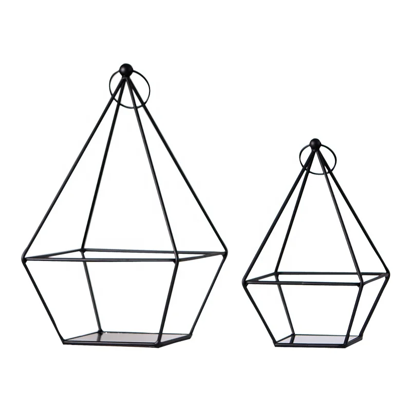 Fantastic Inspired Decorative Hanging Metal Planter Shelf Hanging Decor Home And Garden Wire Planter