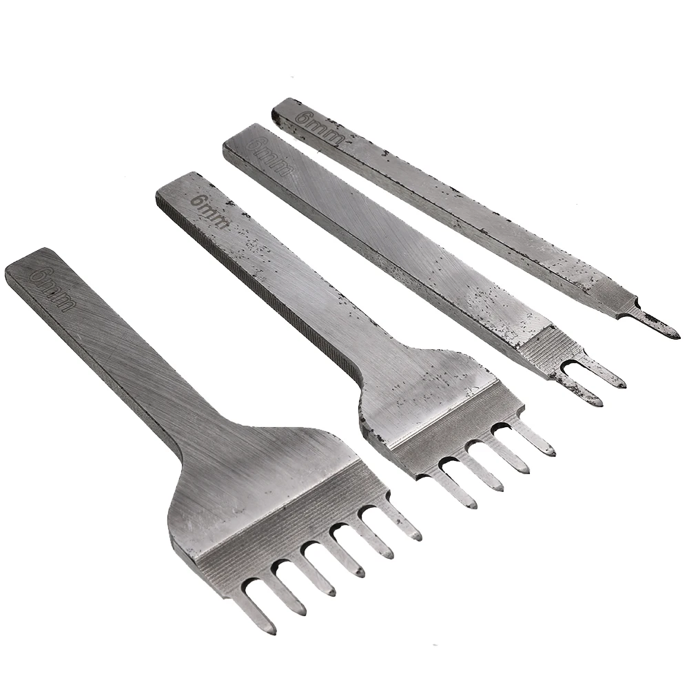 Инструменты для работы с кожей 3/4/5/6 мм Дыроколы инструменты пробивки кожи 1 + 2 4 6 Зубцов набор инструментов