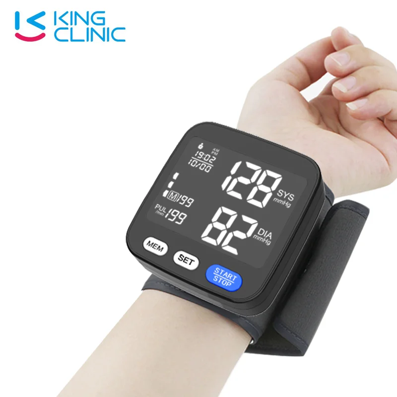 CE Approved Household Medical Grade Pressure Monitoring Automatic Bp Machine Wrist Digital Blood Pressure Monitor