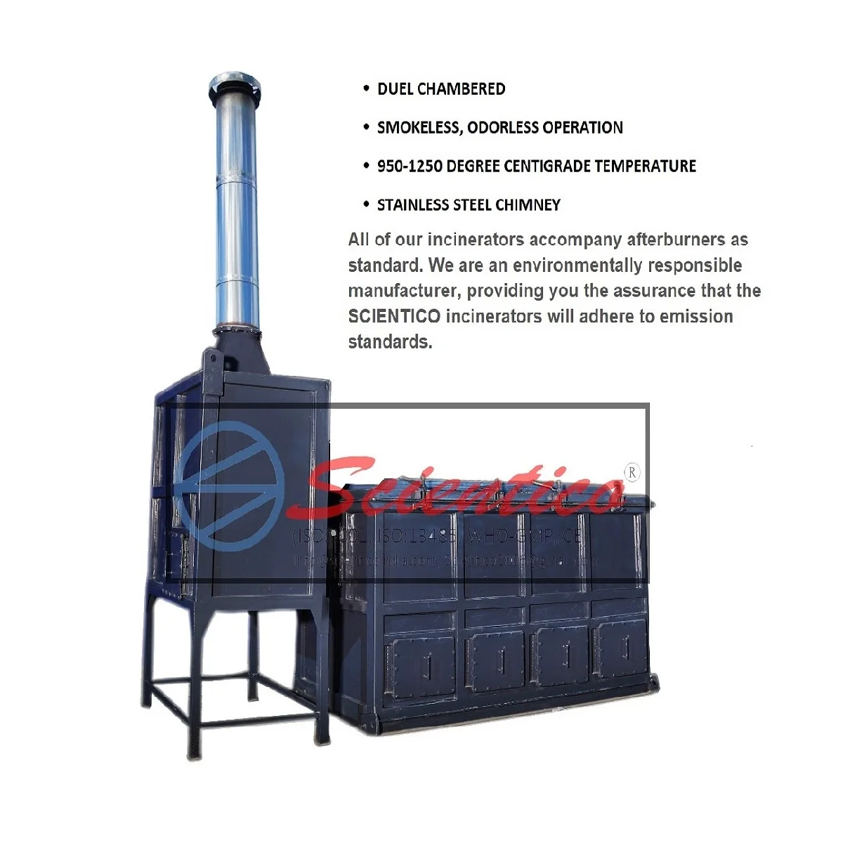 Animal Cremator Pet Carcass Burner Farm Animal Waste Incinerator from Indian Supplier