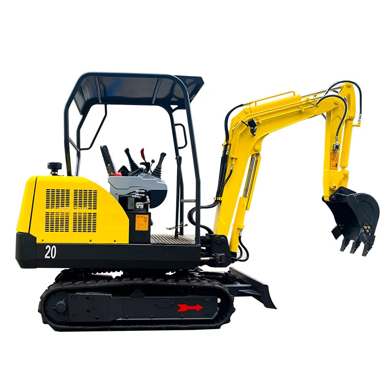 Chinese Mini  Rubber Track  Crawler Excavator 2  Ton Backhoe Hole Digger Agriculture Excavators for Construction