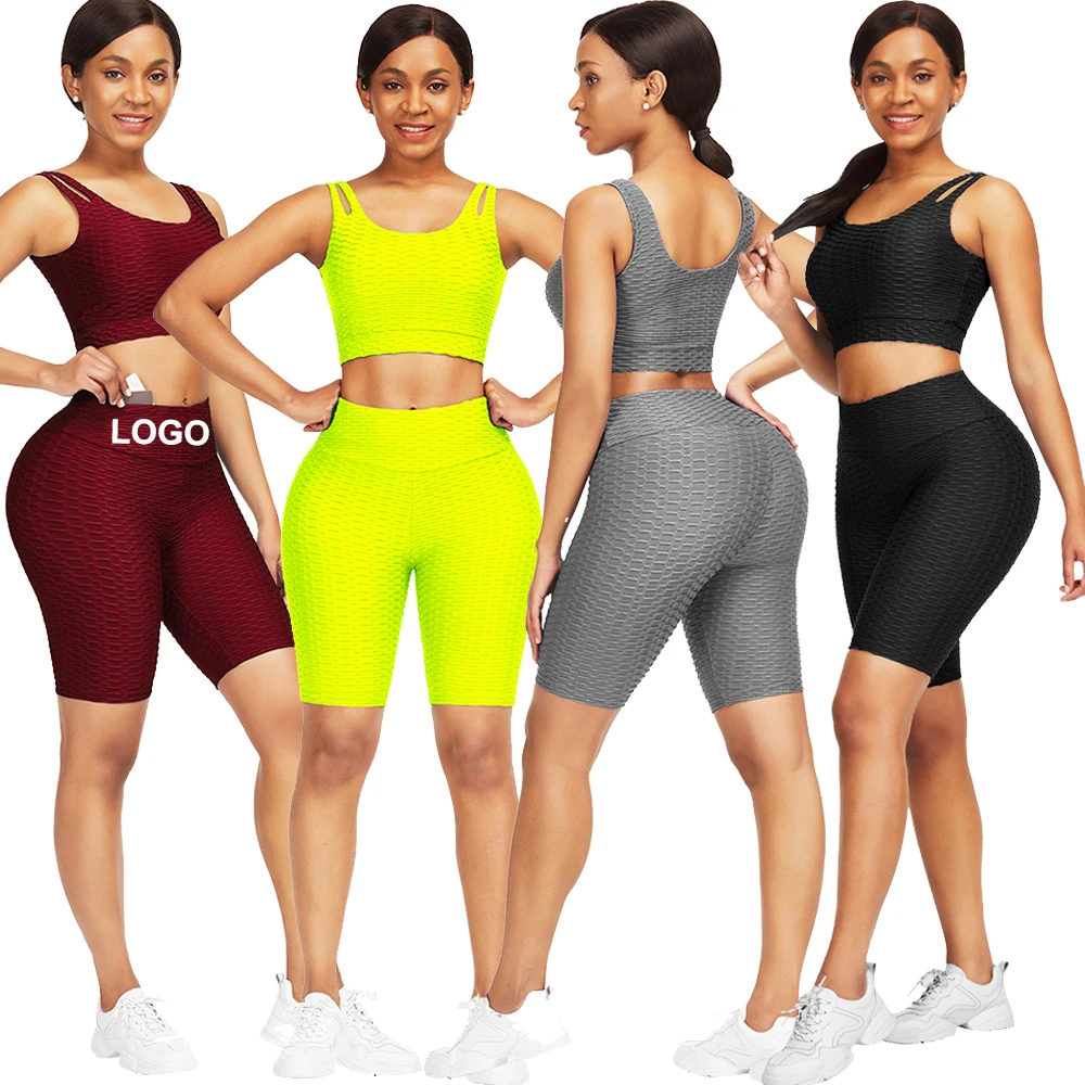 
2021 New Design High Quality Custom Logo Abdominal Compression Yoga Pants Women Sports Suits 