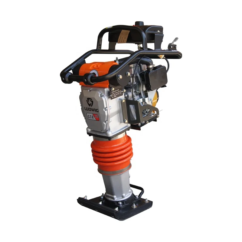 Double air filter Tamping rammer with gasoline engine