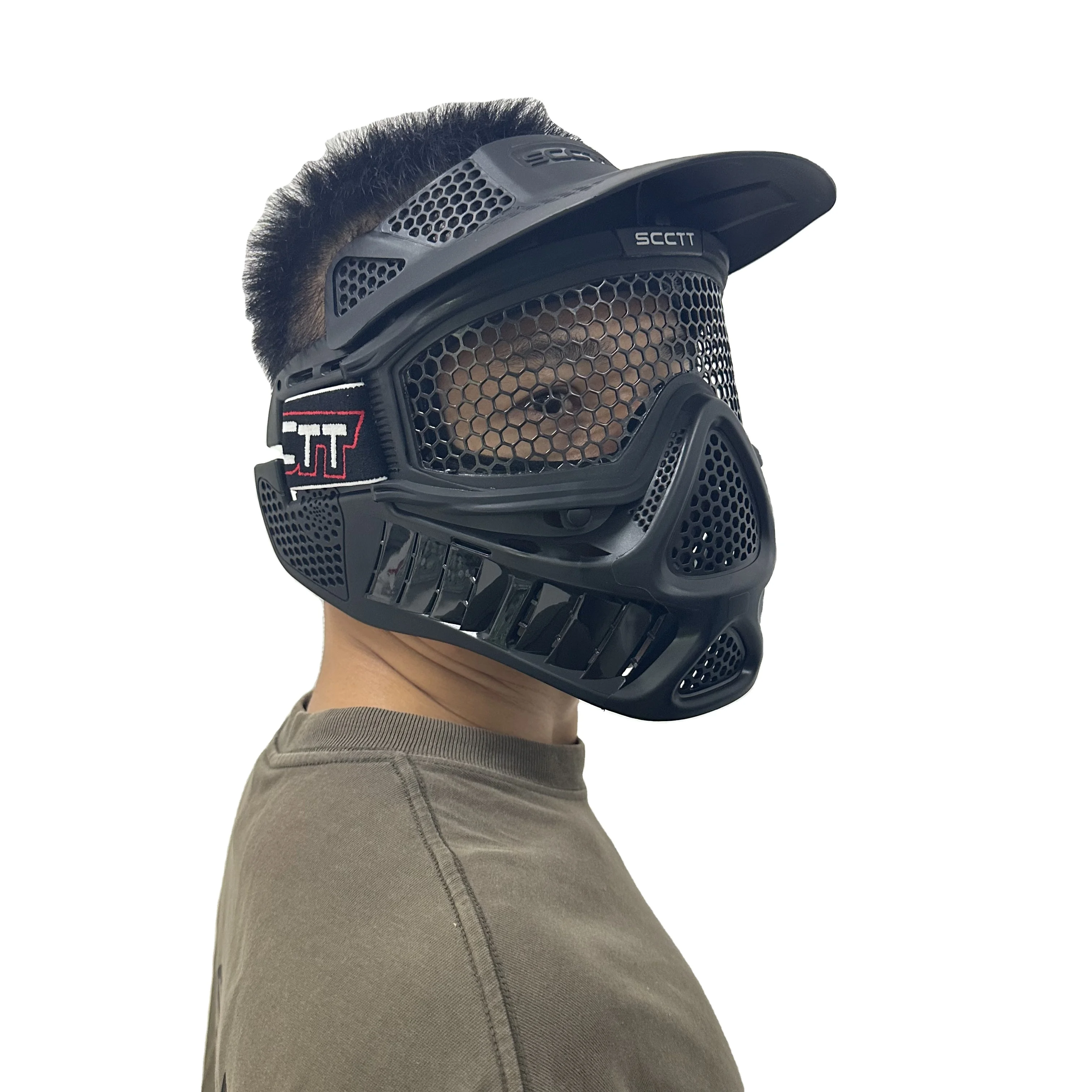 Paintball Face Mask with Metal mesh Thermal Goggles for Outdoor Paintball Tactical Mask customized