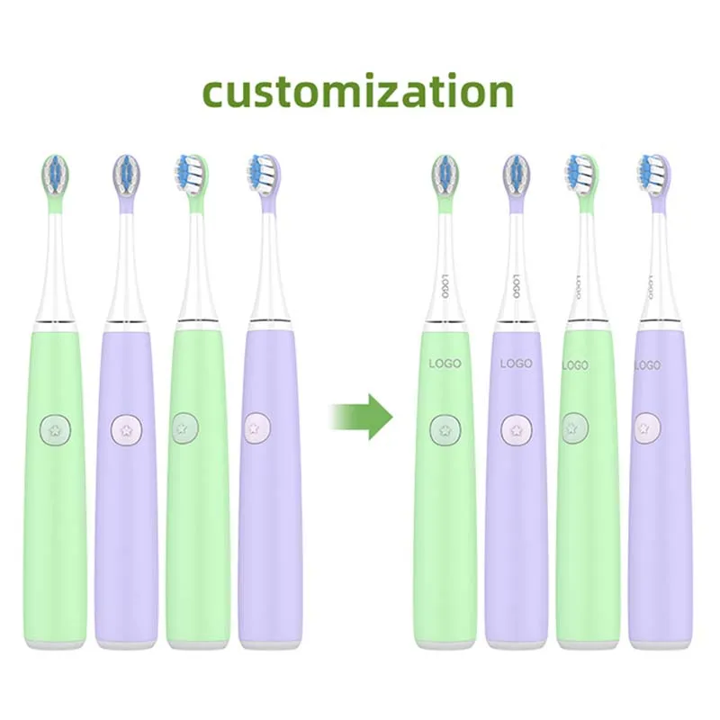 Baolijie Wholesale Silicone Brush Head Long Standby Electric Rechargeable Electric Toothbrush For Children