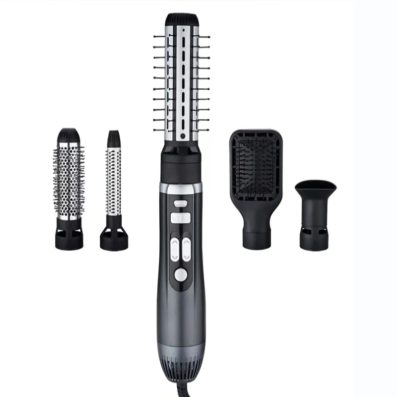 Стайлер для волос Komex 5 в 1 с горячим воздухом, профессиональный выпрямитель, фен и щетка для волос, набор электрических инструментов для укладки, щетка для укладки