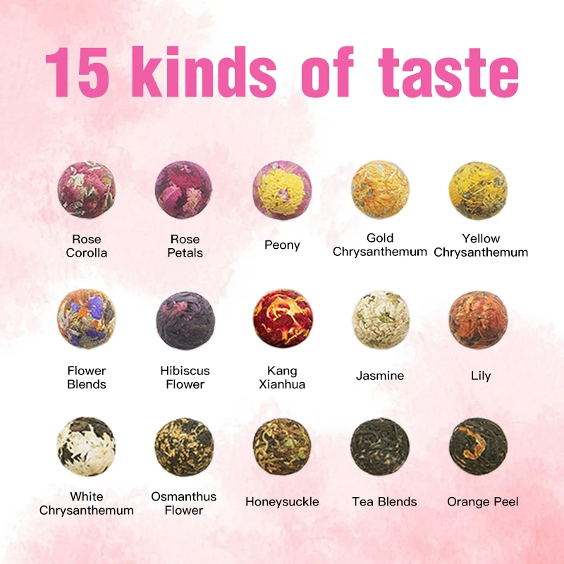 Private Label Blooming Tea Ball Packing Egg Shape Scented Gift Flowering