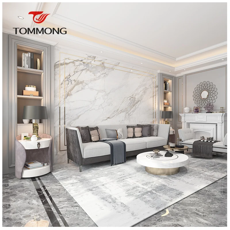 Gold Quartz Marble Calacatta Marble Slab big size tile