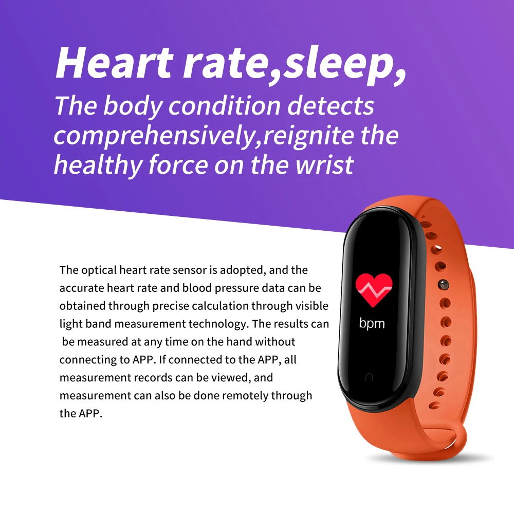 China Wholesale Ip67 M5 Smart Watches Montre connectee Men Bands Intelligentes Fitness Tracking Band Watch