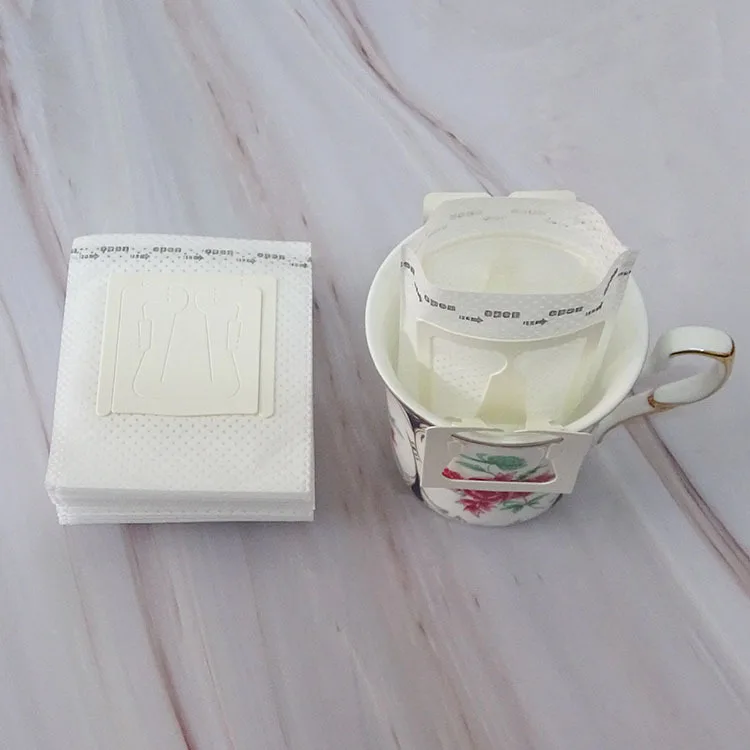 Custom 100 Sheets/bag  Filter Cup 02 Coffee Paper for Drip Filter Cup with Raw Wood Pulp Coffee Filter Paper