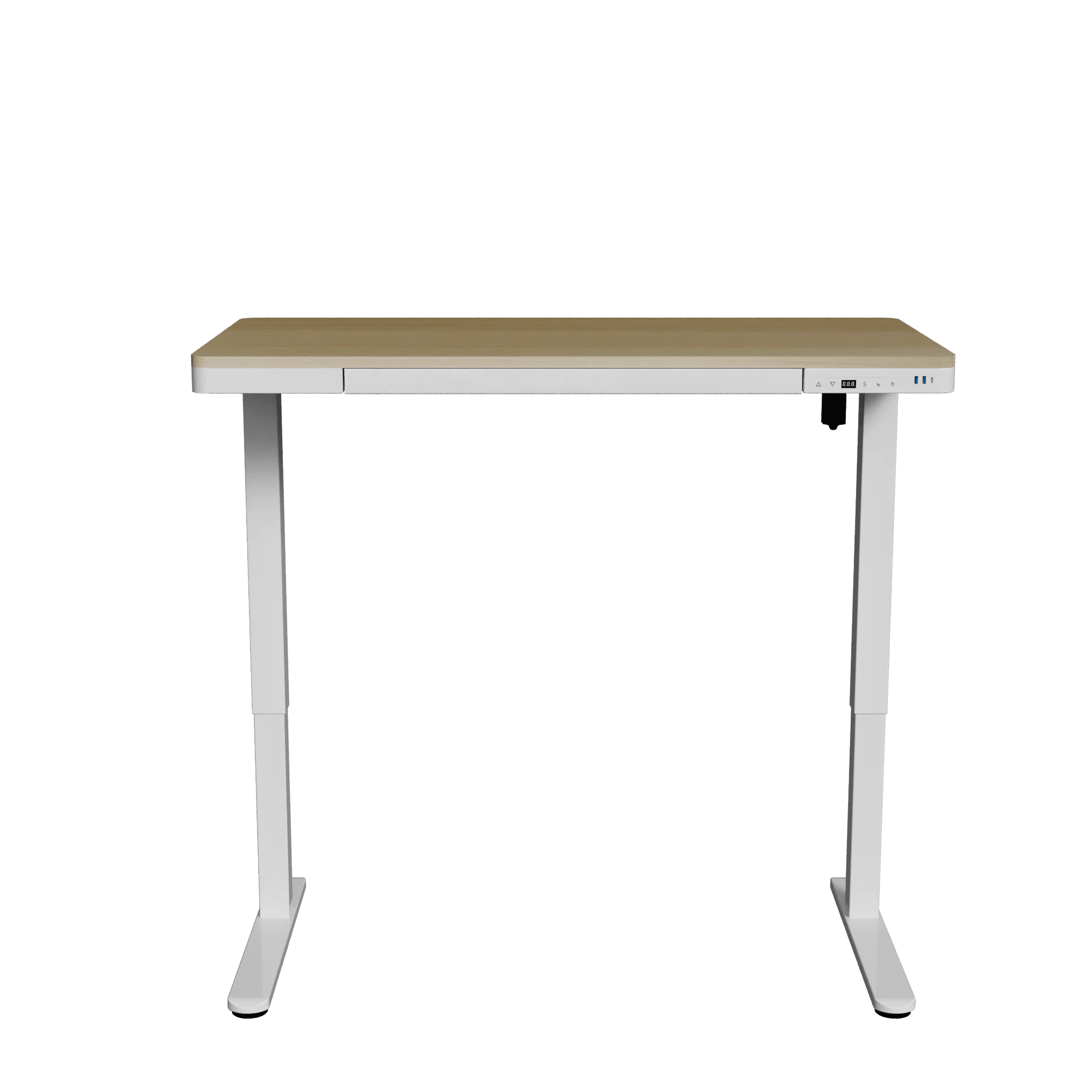 V-mounts office executive desk adjustable height electric desk with Quick Charge Interfaces VM-JSD5-01-W