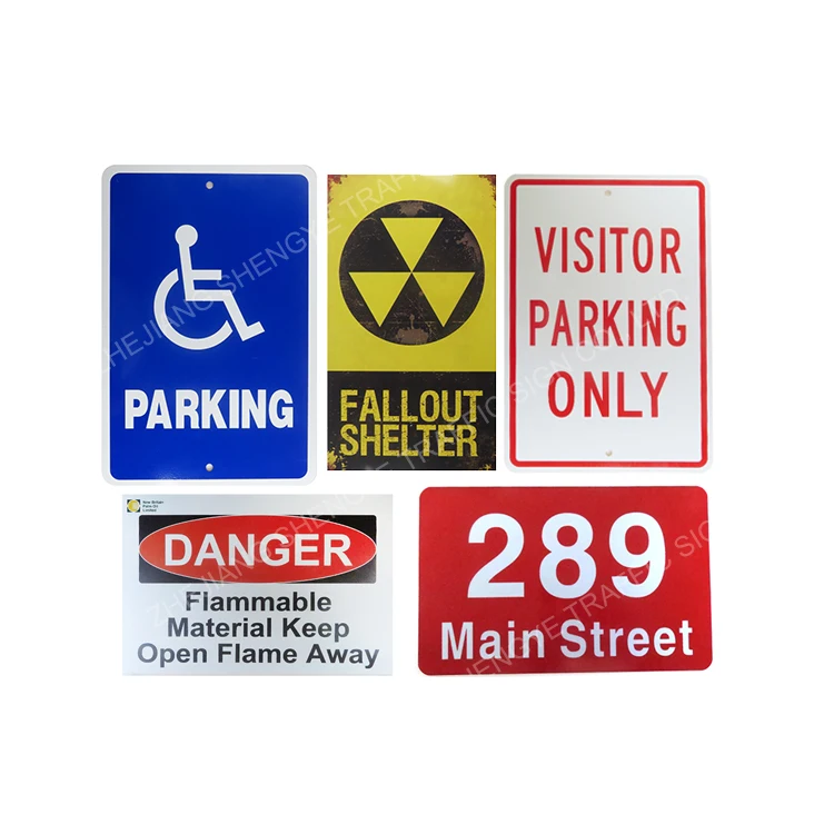 Custom Aluminum Reflective Street Sign Traffic Sign Road Safety Products