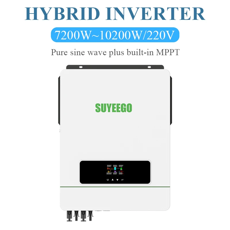 SUYEEGO 48v 230v 10200w 10kw 10.2kw high frequency inverter dc to ac Pure Sine Wave Invertor Hybrid Solar Power Inverter price