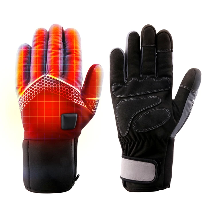 heating limited ski wire for gloves long hand glove heated leather motorcycle electric hand heating gloves