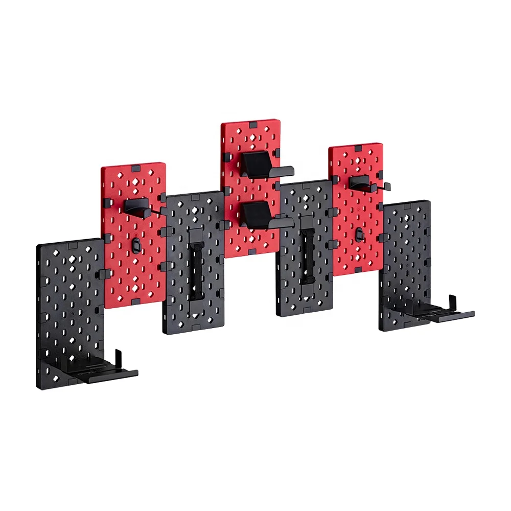 GPB-02 Metal Wall Mounted Gaming Peg Board Pegboard Organizer with Hooks