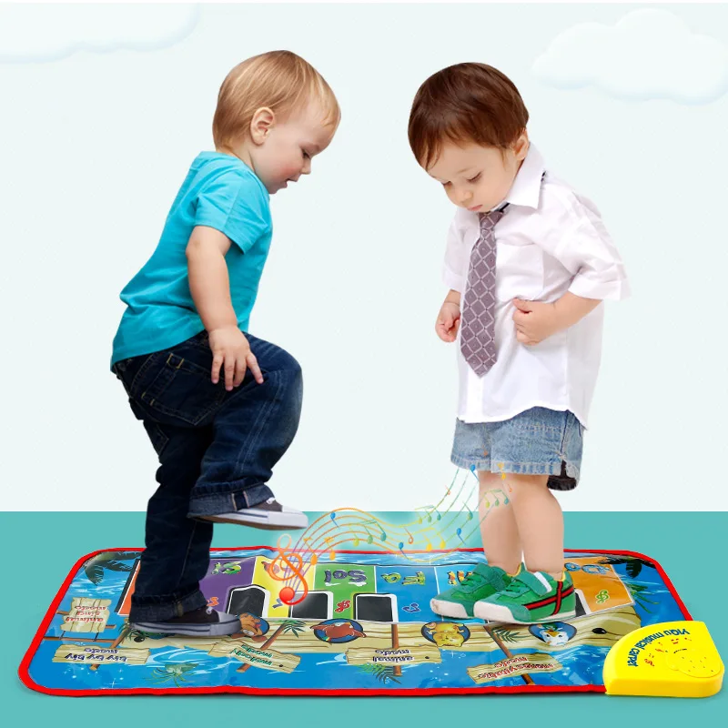 Electronic 8 Tones Musical Instruments Playmat Educational Game Piano Dance Mats for Children Toys Game